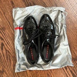 Prada Patent Leather Tennis Shoe